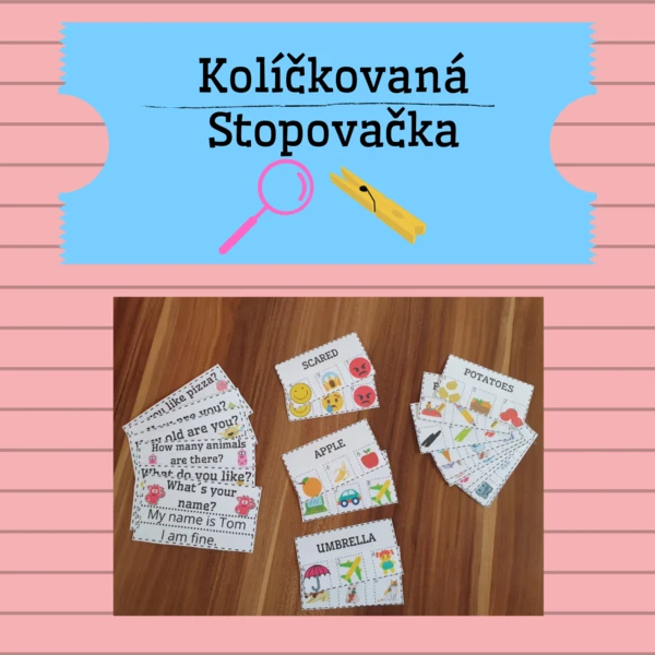 Anglická slovíčka a fráze - kolíčkování 1
