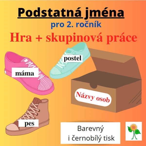 Podstatná jména - Úklid bot 1