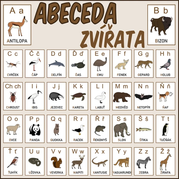 Abeceda - Zvířata 1