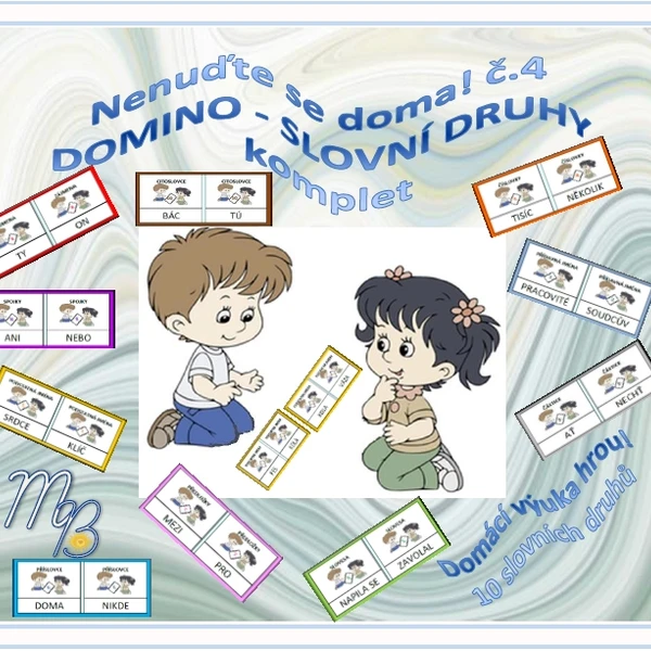 Nenuďte se doma č. 4 - SLOVNÍ DRUHY DOMINO 1