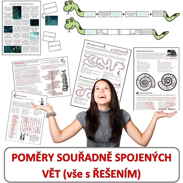 SOUŘADNĚ SPOJENÉ VĚTY HLAVNÍ (vše s ŘEŠENÍM)  1