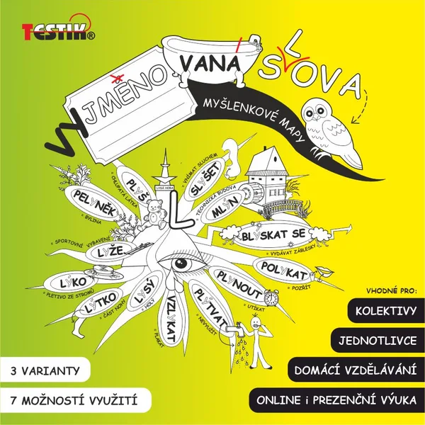 Vyjmenovaná slova - Obrázky - Zápisový sešit - Myšlenkové mapy  1