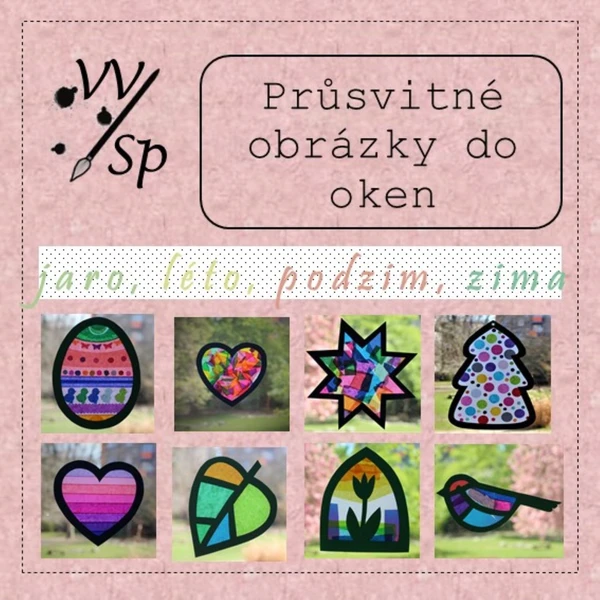 Průsvitné obrázky do oken - jaro, léto, podzim, zima 1