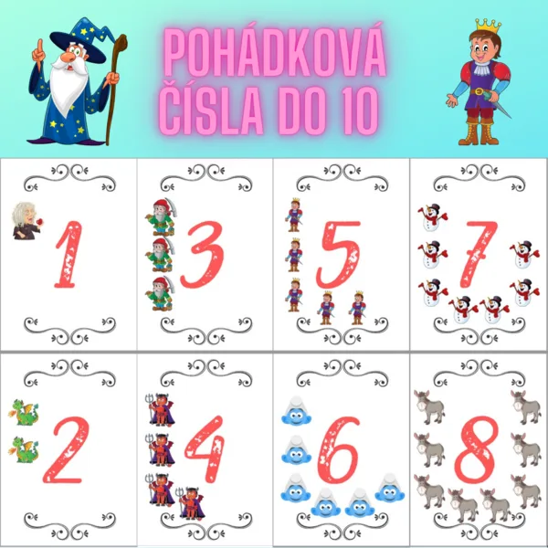 Pohádková čísla do deseti 1