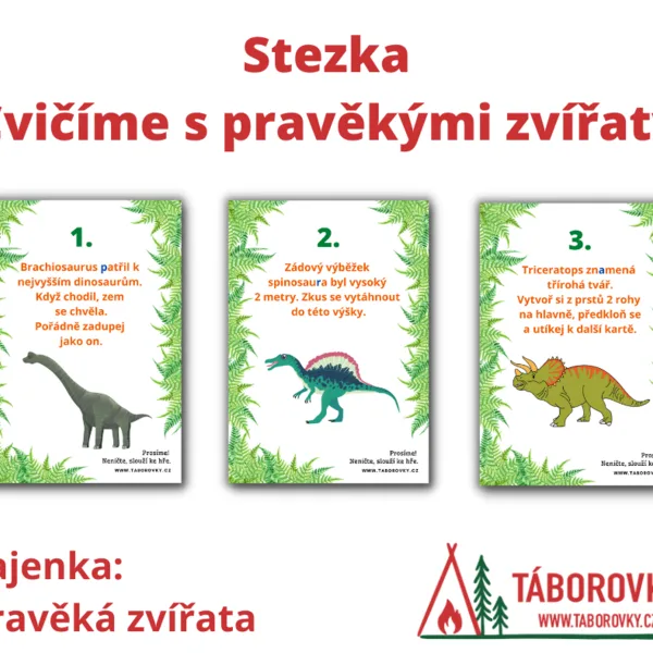 Stezka - cvičíme s pravěkými zvířaty 1