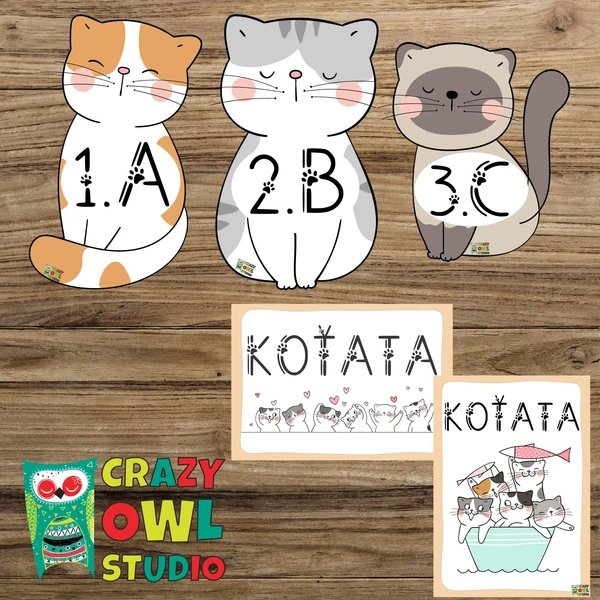 KOŤATA – cedulky na dveře 1