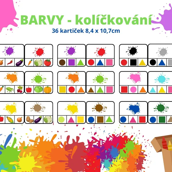 Barvy - kolíčkování 1