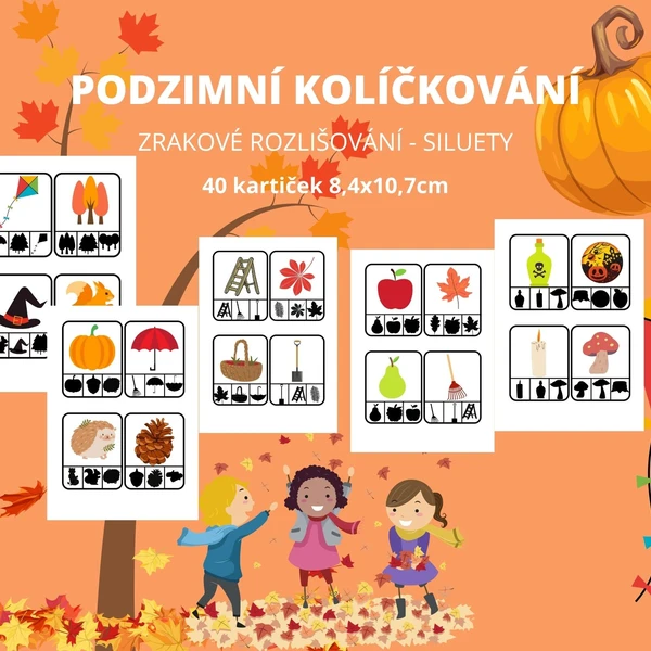 Podzimní kolíčkování - siluety 1