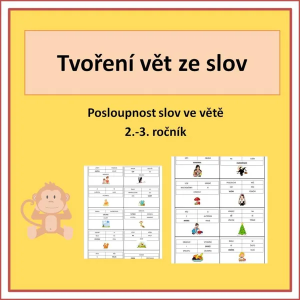 Tvoření vět ze slov 1