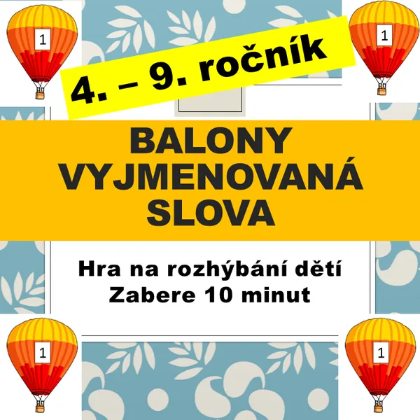 HRA - vyjmenovaná slova 1
