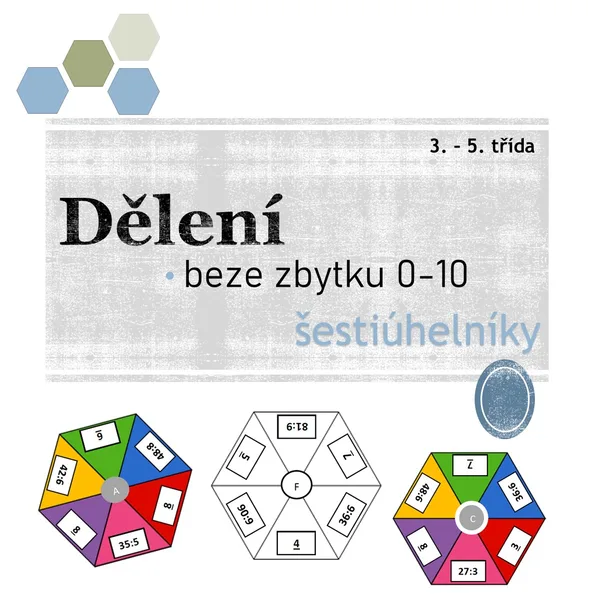 Dělení beze zbytku - šestiúhelníky 1