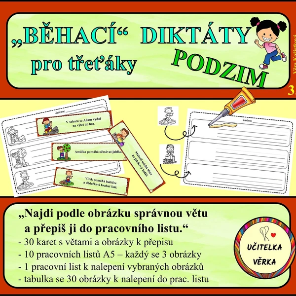 BĚHACÍ DIKTÁTY PRO TŘEŤÁKY - PODZIM 1