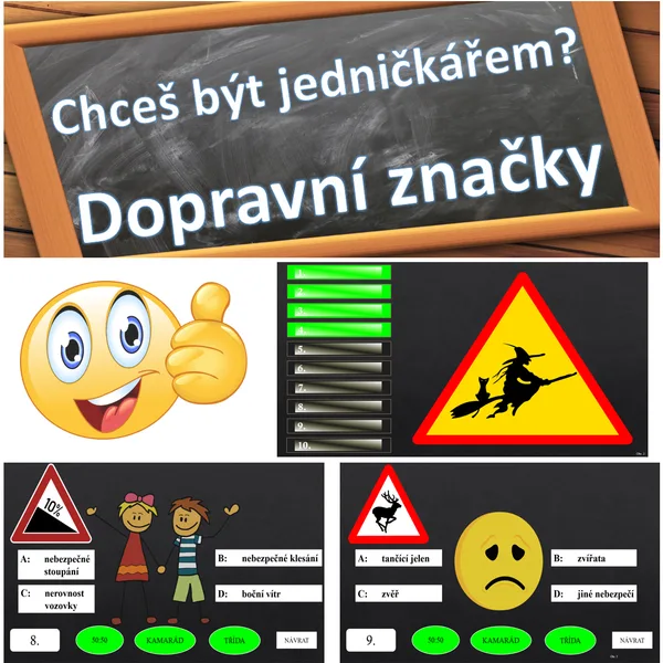 Chceš být jedničkářem? Dopravní značky 1