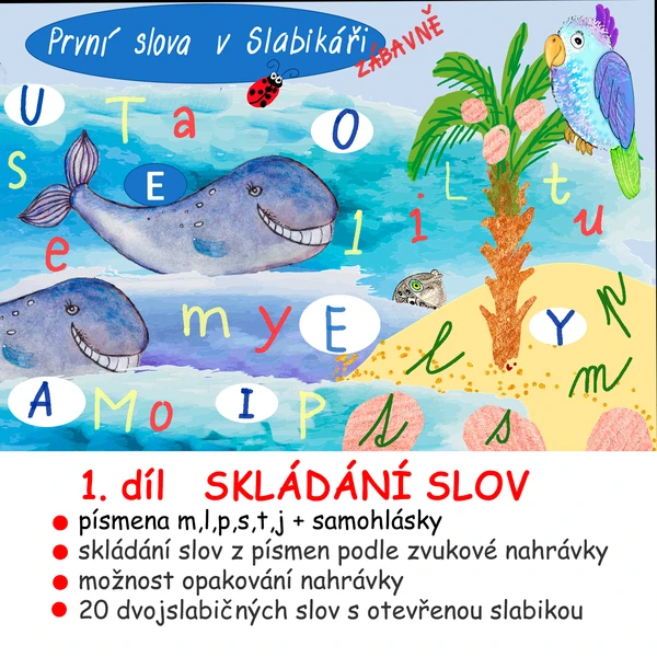 Prní slova v Slabikáři 1. díl 1