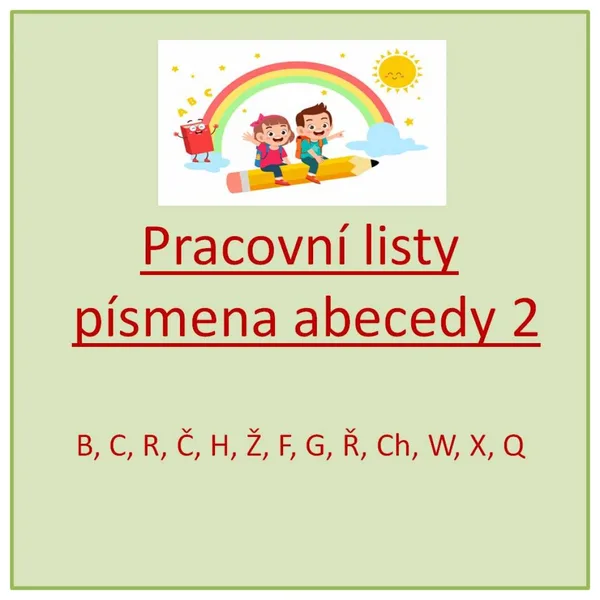 Obrázkové pracovní listy - písmena abecedy 2 1