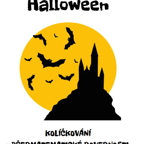 Halloween kolíčkování - předmatematické dovednosti 1