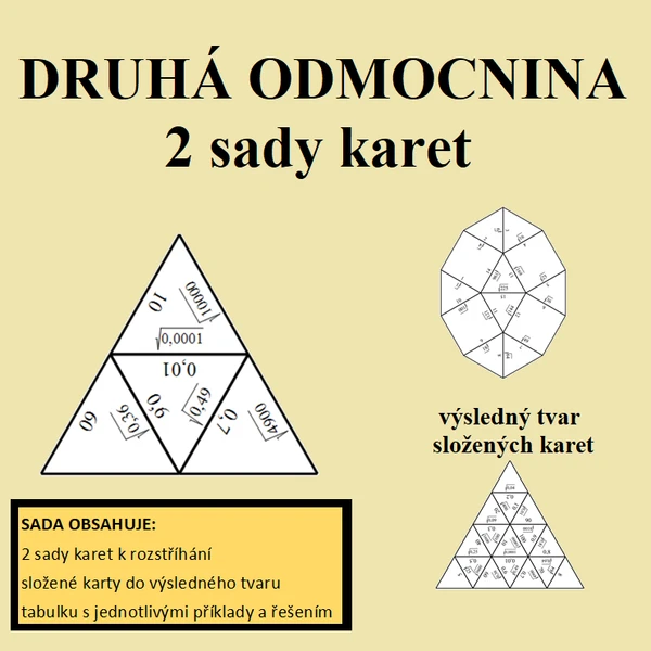 Trimino - DRUHÁ ODMOCNINA - 2 sady 1