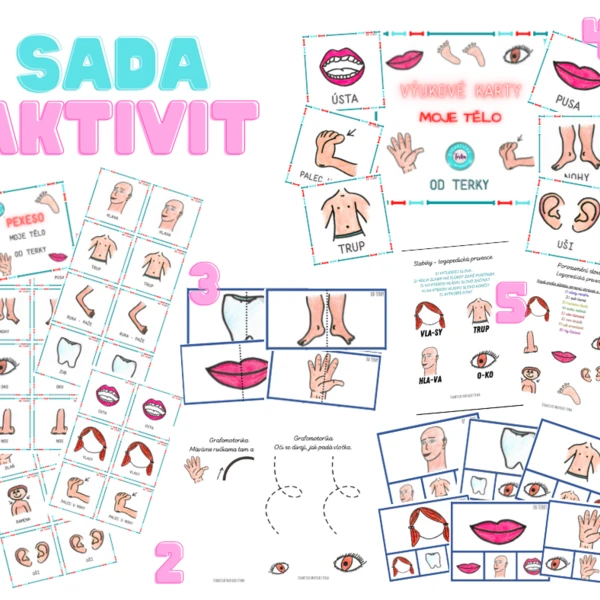 MOJE TĚLO - sada aktivit  1