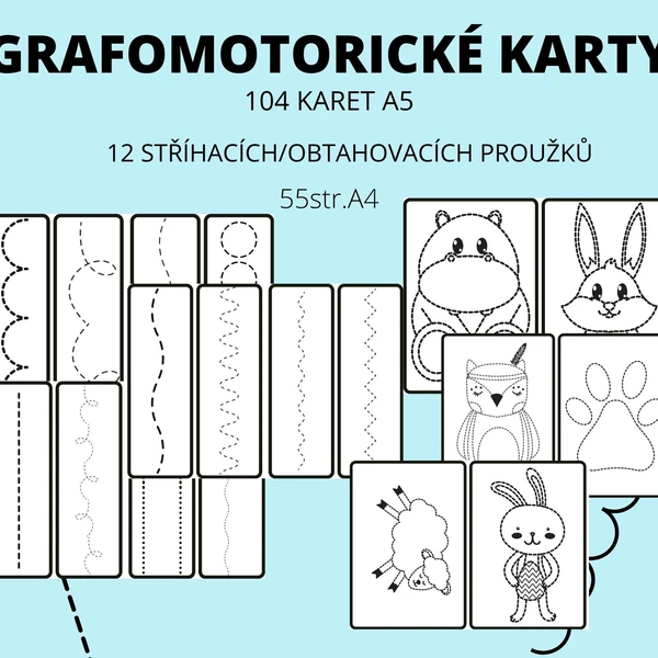 Grafomotorické karty 1