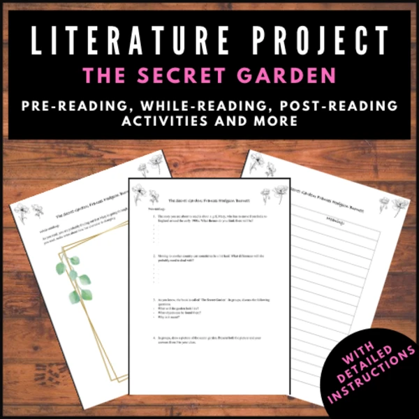 Literature project: Reading activities l The Secret Garden 1