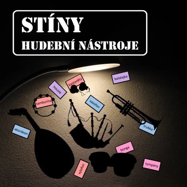 Hudební nástroje - stíny 1