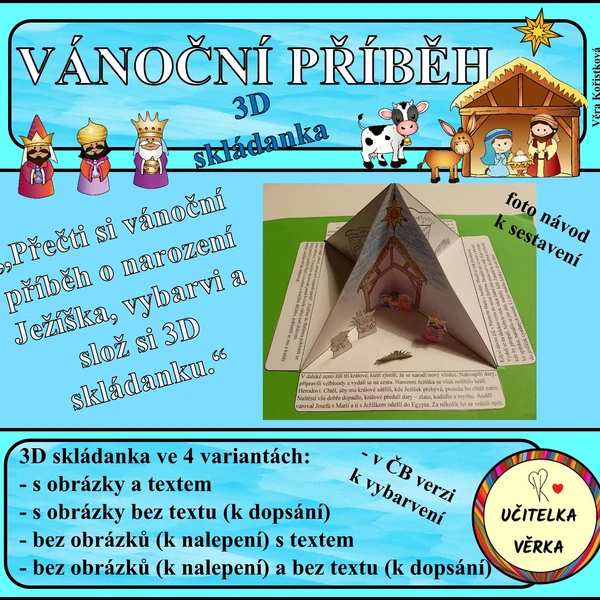 VÁNOČNÍ PŘÍBĚH - 3D skládanka  1