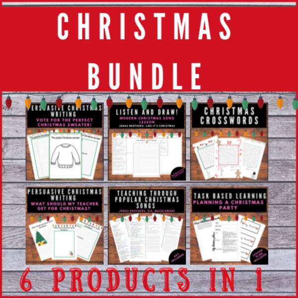Christmas materials- VÝHODNÝ SET 6 Vánočních produktů 1
