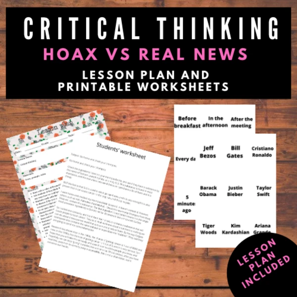 Critical thinking | Hoax vs Real news  1
