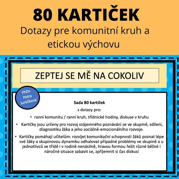 Zeptej se mě na cokoliv - Otázky pro komunitní kruh  1