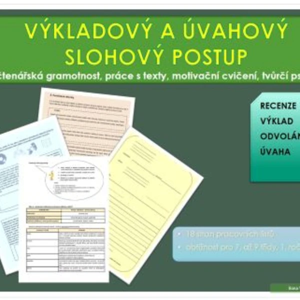 Výkladový a úvahový slohový postup 1