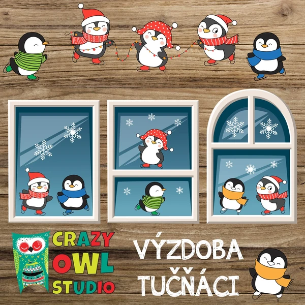 ŠABLONY – tučňáci 1