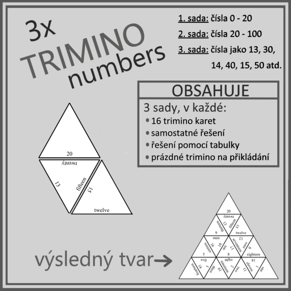TRIMINO - numbers (3x trimino) 1