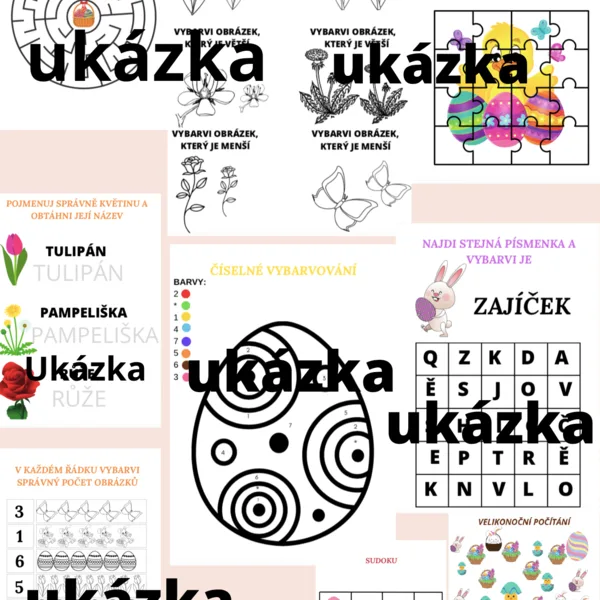 JARNÍ A VELIKONOČNÍ PRACOVNÍ LISTY  1