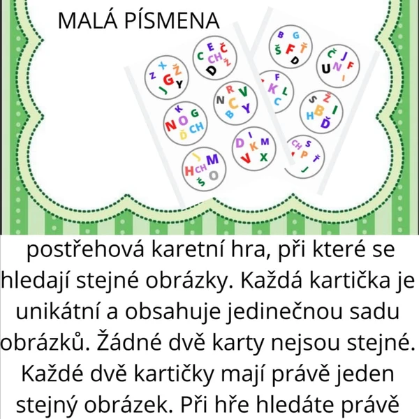 POSTŘEHOVKA -velká písmena 1