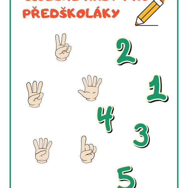 VÝZDOBA TŘÍDY - ČÍSELNÁ ŘADA 1