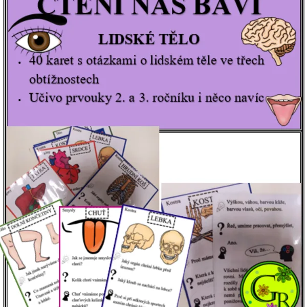 ČTENÍ NÁS BAVÍ - LIDSKÉ TĚLO 1