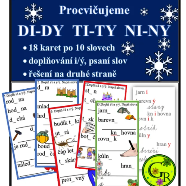 Procvičujeme  DI-DY  TI-TY  NI-NY 1