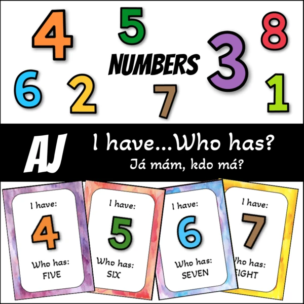 I have...Who has? Já mám, kdo má - numbers 1