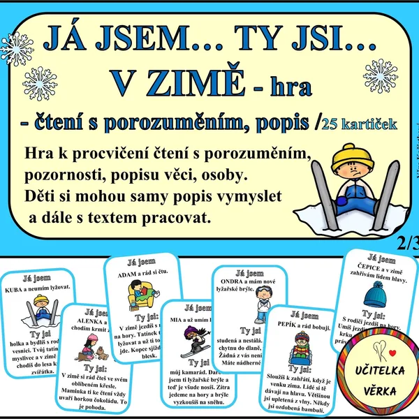 JÁ JSEM… TY JSI… V ZIMĚ - hra 1