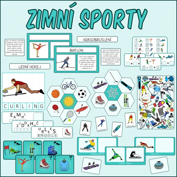Zimní sporty - Sada aktivit 1