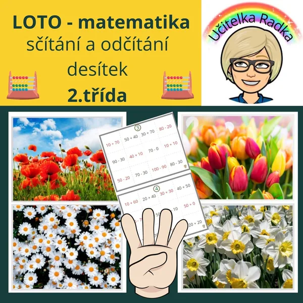 LOTO - sčítání a odčítání celých desítek 1