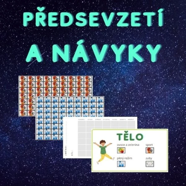 Předsevzetí: obrázkové sledování návyků 1