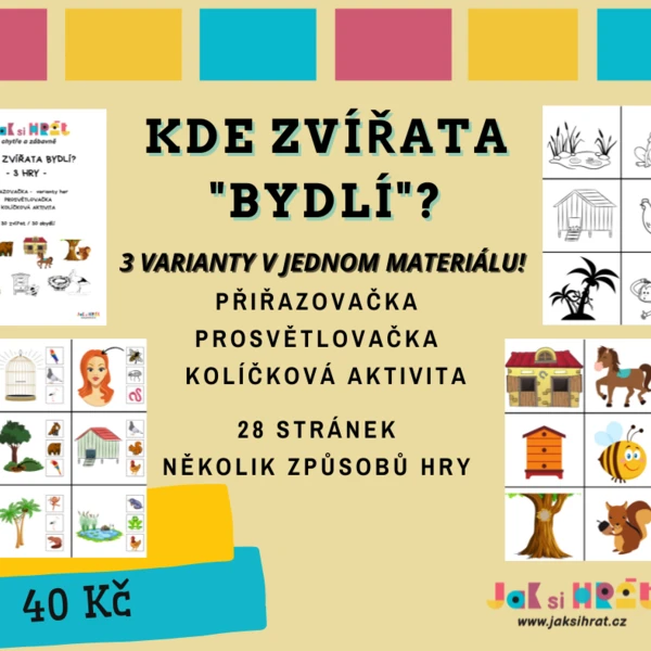 Kde zvířata "bydlí"? 1
