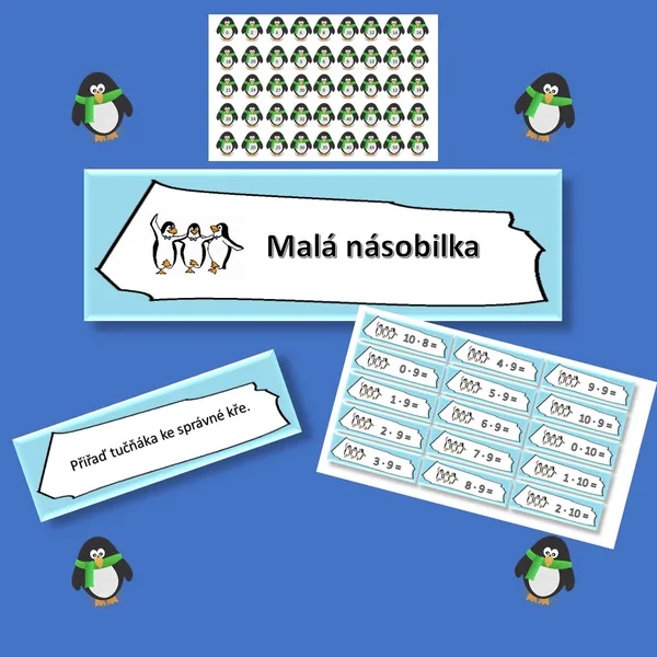 Malá násobilka - tučňáci na ledu 1