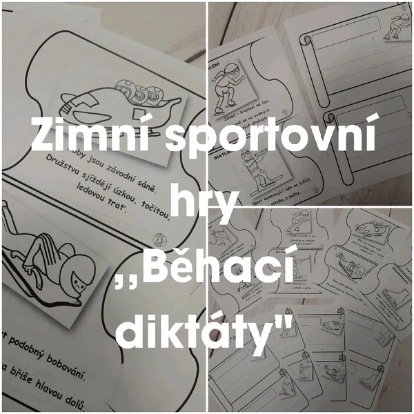 Zimní sportovní hry - běhací diktáty 2. - 4 . třída 1