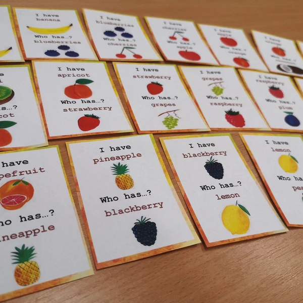I have, who has? (Já mám, kdo má?) Fruit 1