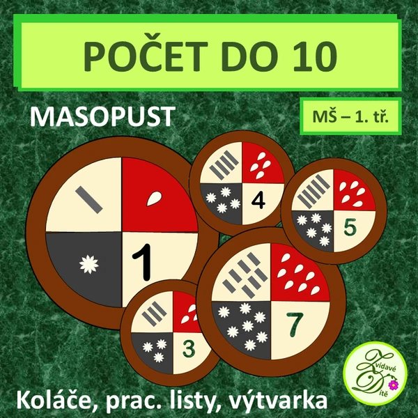 Počet do 10 - masopustní koláče 1