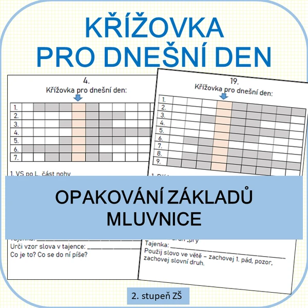 Křížovka na dnešní den 1
