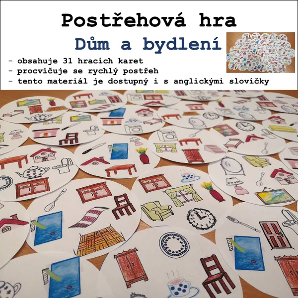 Postřehová hra - Dům a bydlení 1
