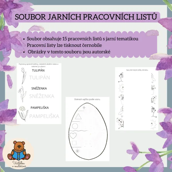 SOUBOR JARNÍCH PRACOVNÍCH LISTŮ  1